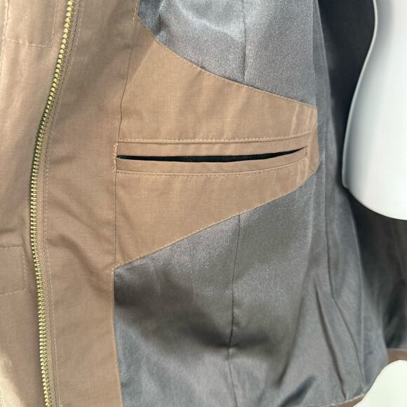 Columbia Brown Full Zip Jacket Coat Womens XS Snap Front Mid Length Regular Fit - Picture 9 of 12